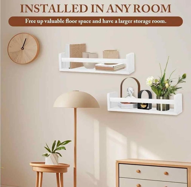 3-Pack Wooden Floating Wall Shelves (Brand New) - photo 5