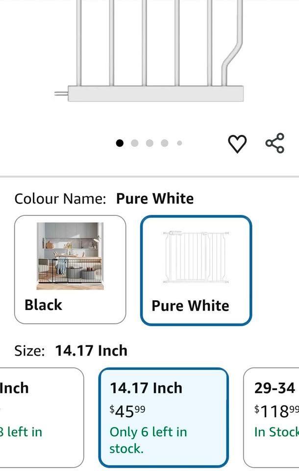 Brand New! Fairy Baby Gate Extension (14.17" Pure White) - photo 3