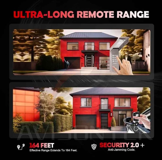Brand New! Universal Garage Door Opener Keypad & Remote Kit - photo 4