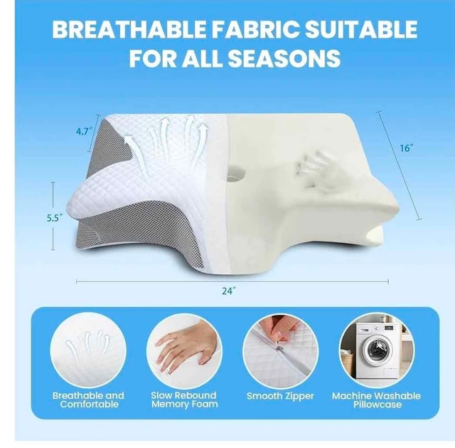 Brand New! Upgraded Ergonomic Cervical Pillow - photo 3