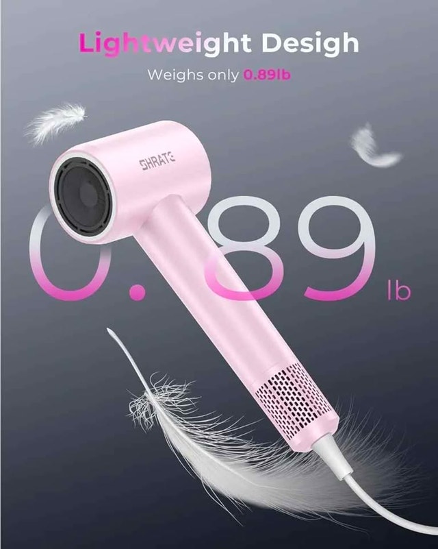 SHRATE Professional High-Speed Ionic Hair Dryer (Pink) - photo 5