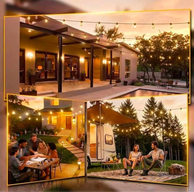✨ addlon 100FT Outdoor String Lights with Remote (30+2 Bulbs) - photo 2