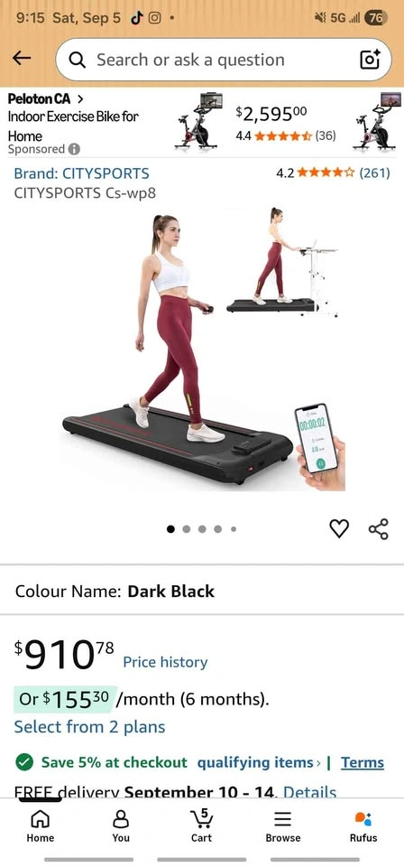 CitySports CS-WP8 Treadmill Walking Pad - photo 3