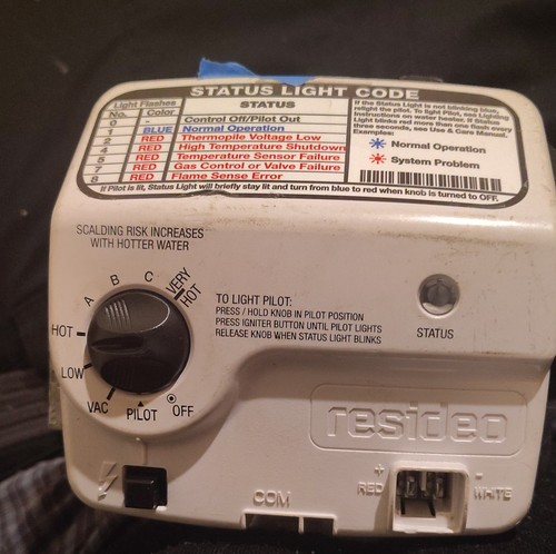 WV8840C1406 Water Heater Gas Valve White Black - photo 5