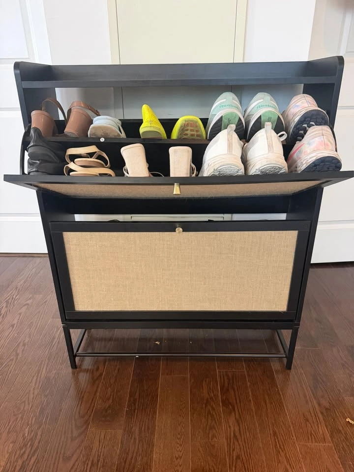Shoe Storage Cabinet with 2 Flip Drawers - photo 2
