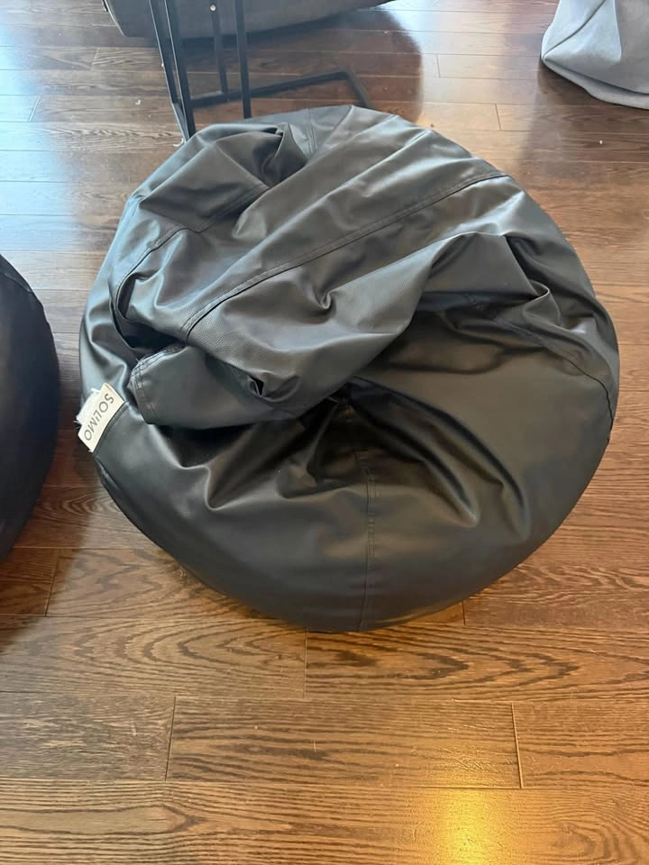 Set of 2 Black Bean Bags