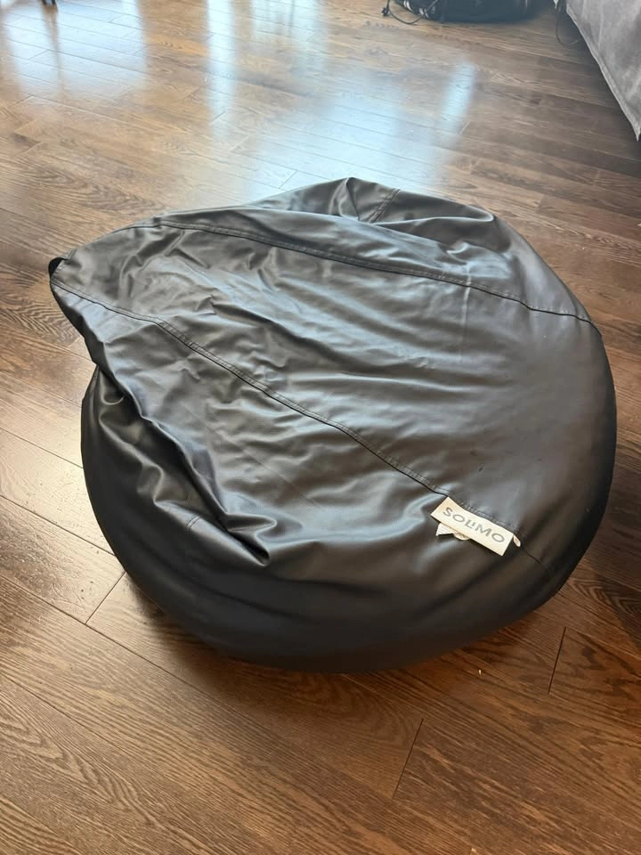 Set of 2 Black Bean Bags - photo 3