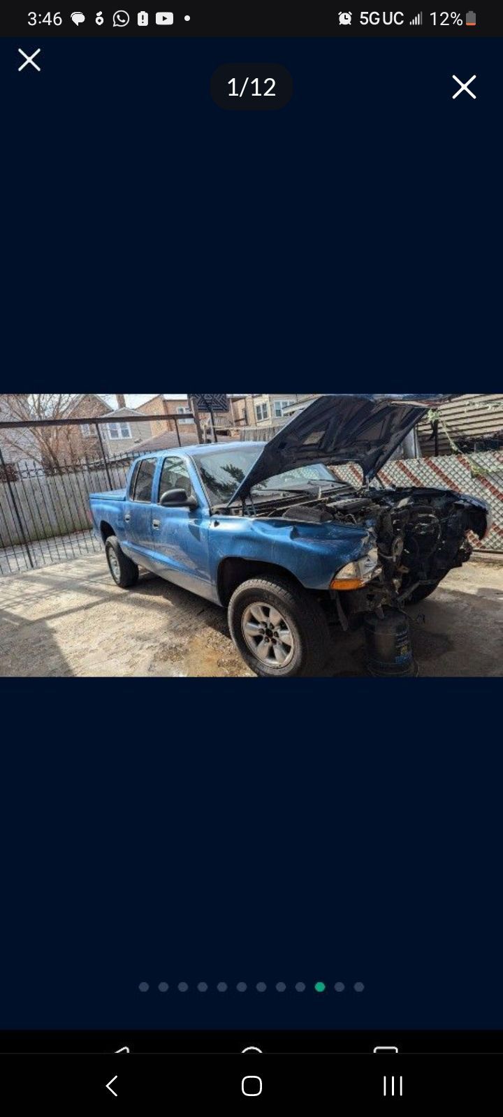 2003 Dodge Dakota Dual Cab Truck Part Out