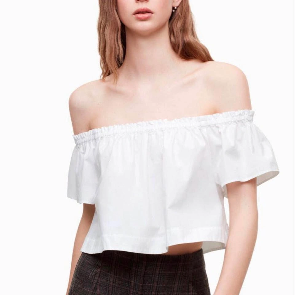 Aritzia Wilfred xs Babydoll Summer Off Shoulder Garlance Top - photo 2