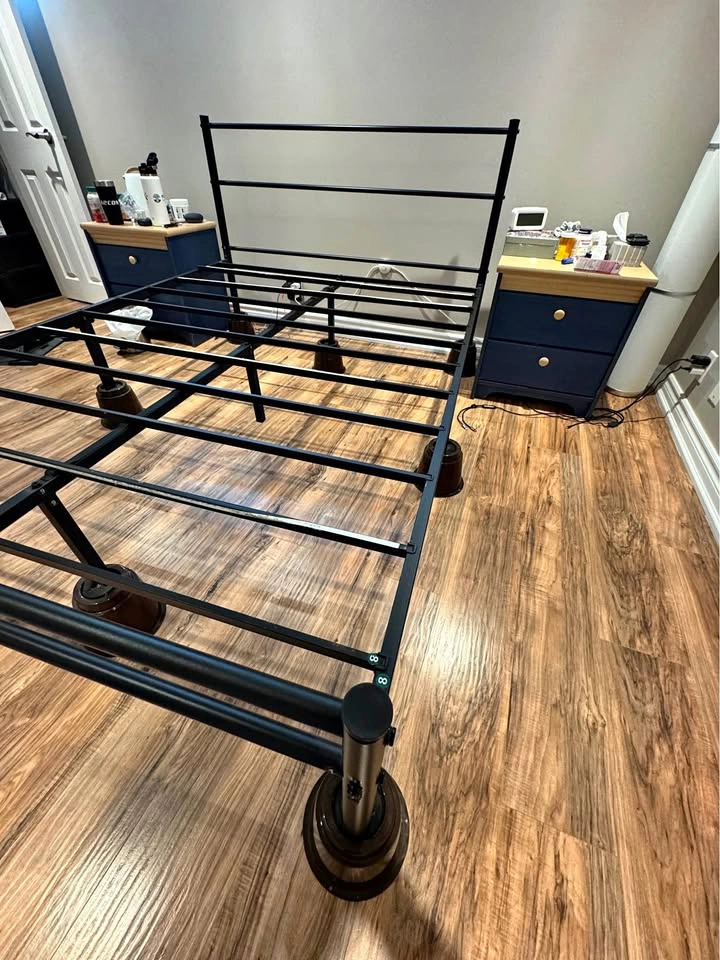 Full Size Metal Bed Frame with Headboard and Footboard