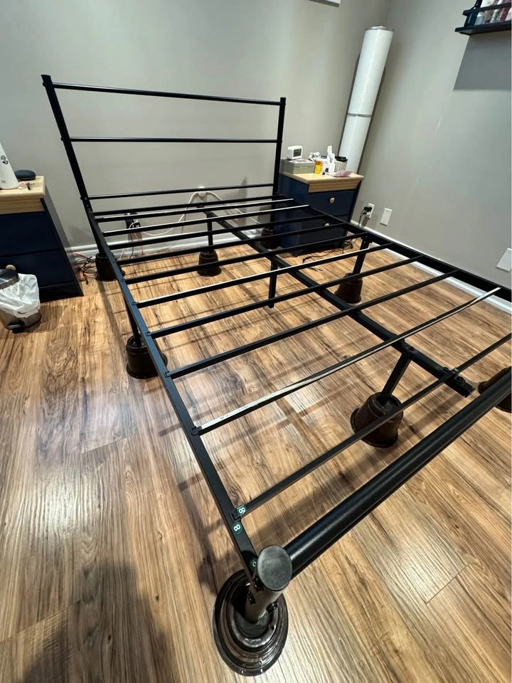 Full Size Metal Bed Frame with Headboard and Footboard - photo 2