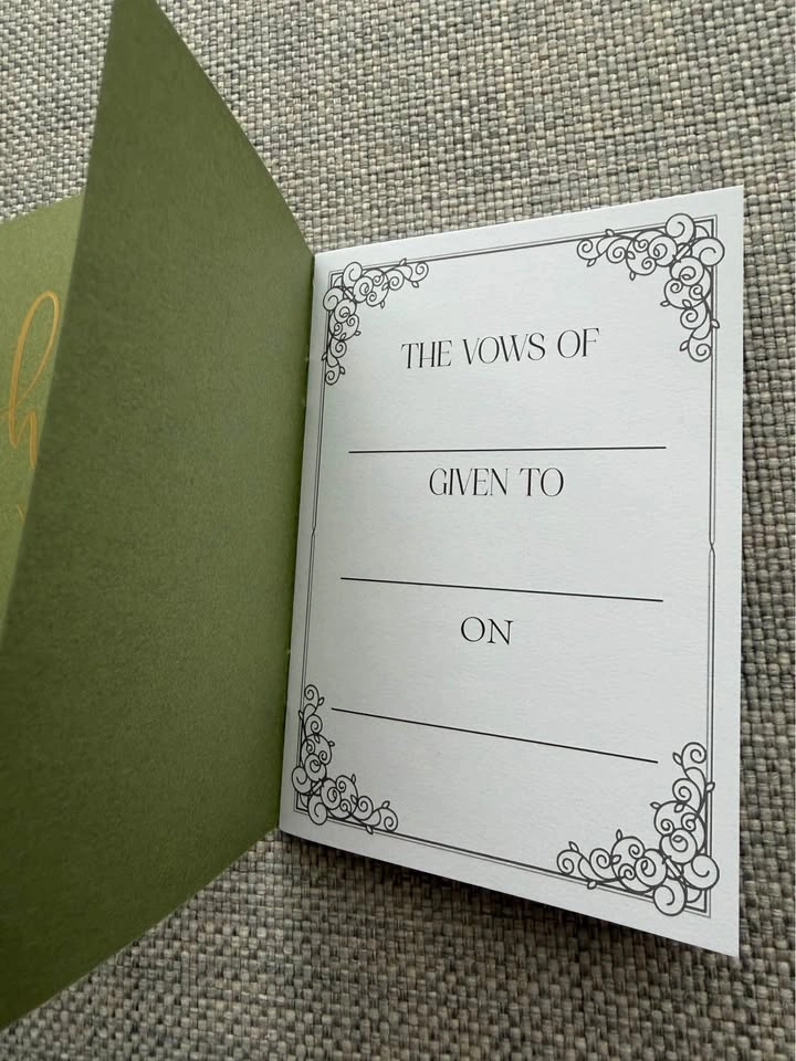 Wedding Vow Books - photo 2
