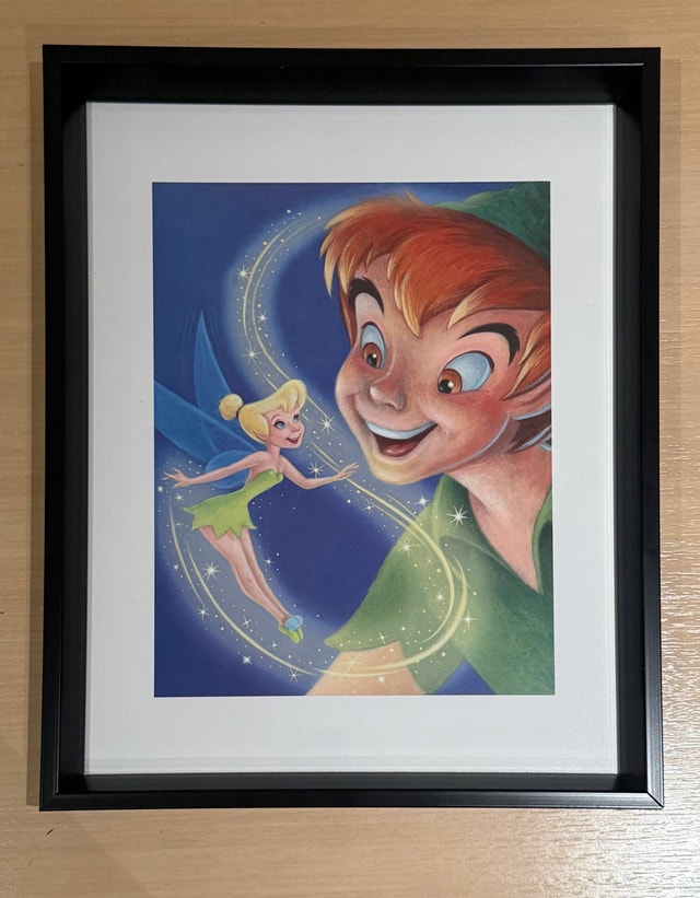 Disney Peter Pan and Tinker Bell Framed Art