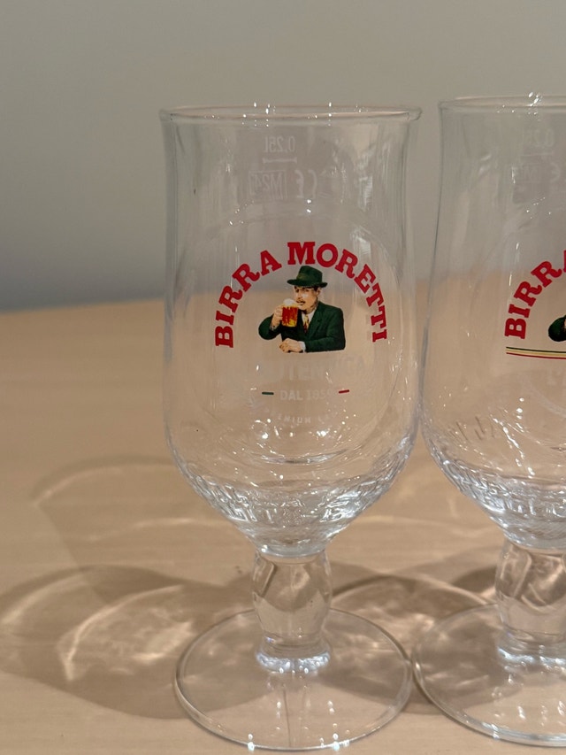 Birra Moretti Beer Glasses - photo 2