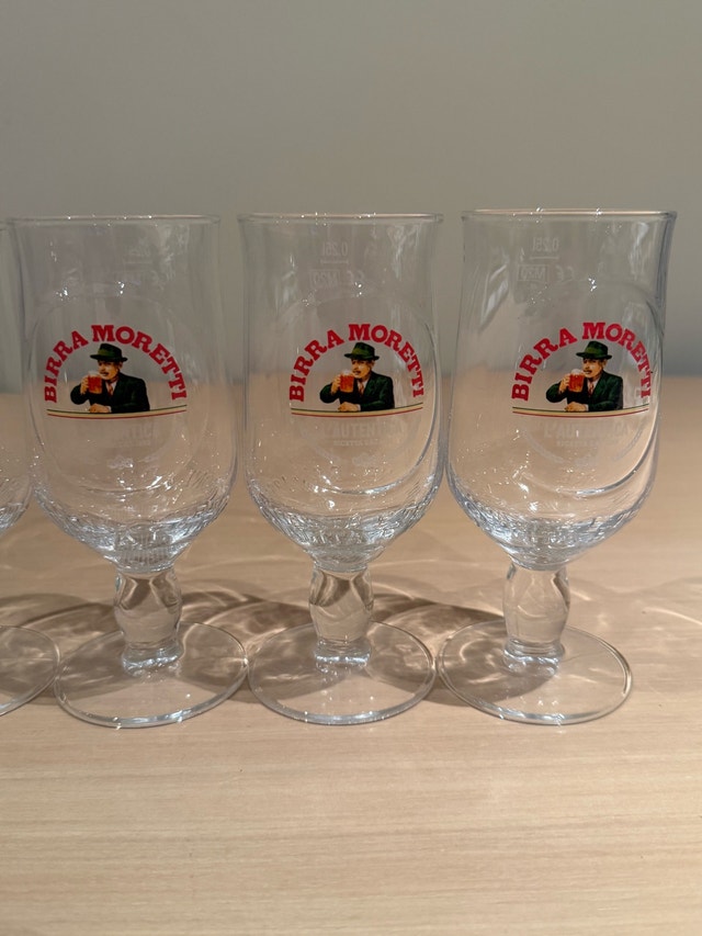 Birra Moretti Beer Glasses - photo 3