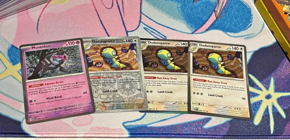 Pokemon TCG Munkidori and Dudunsparce Card Lot