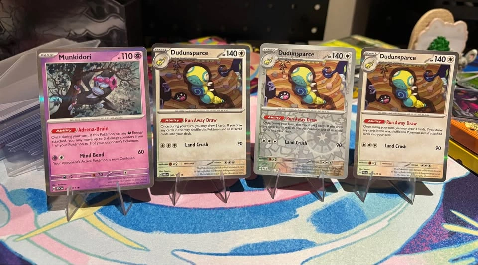 Pokemon TCG Munkidori and Dudunsparce Card Lot - photo 2