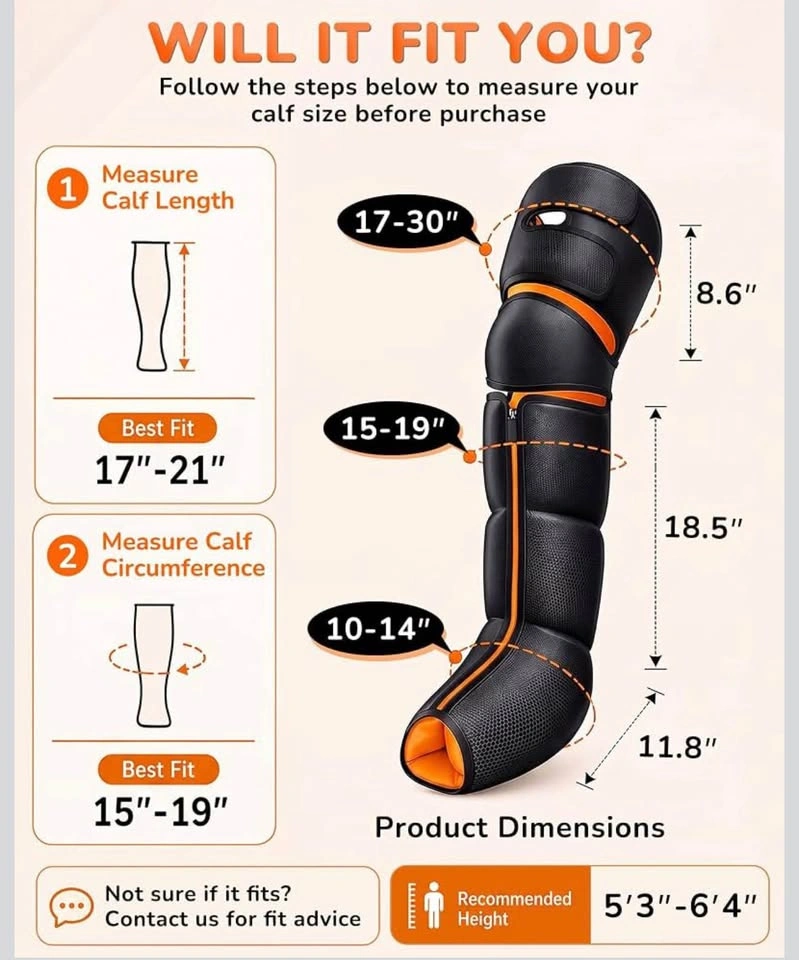 Leg Compression Massager with Heat - photo 3