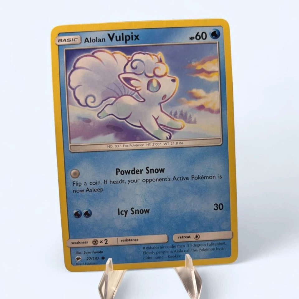 Alolan Vulpix and Alolan Ninetales Pokémon cards - photo 2