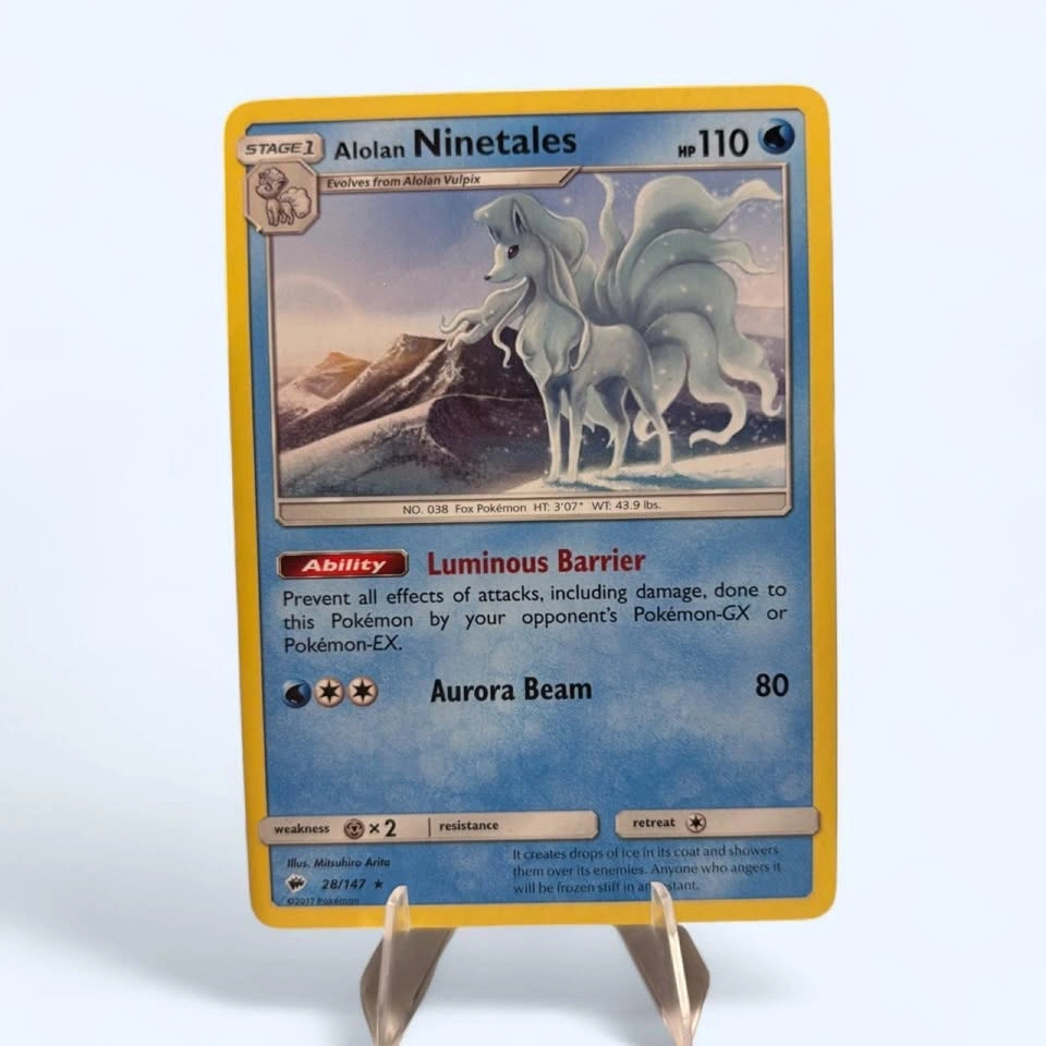Alolan Vulpix and Alolan Ninetales Pokémon cards - photo 3
