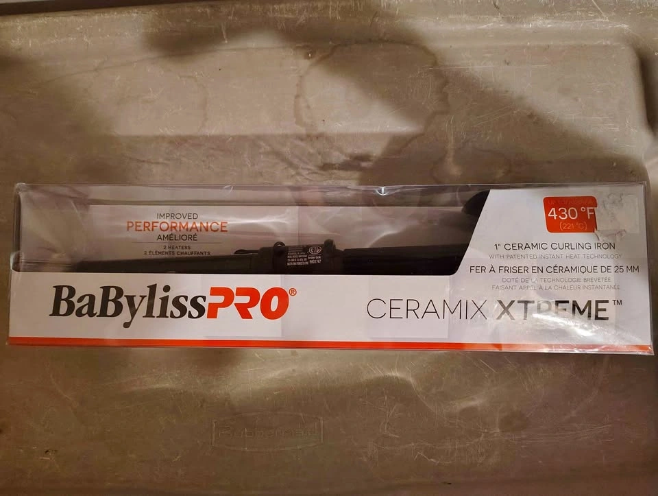 New Open Box BaBylissPRO Ceramix Xtreme 1" Curling Iron - Tested
