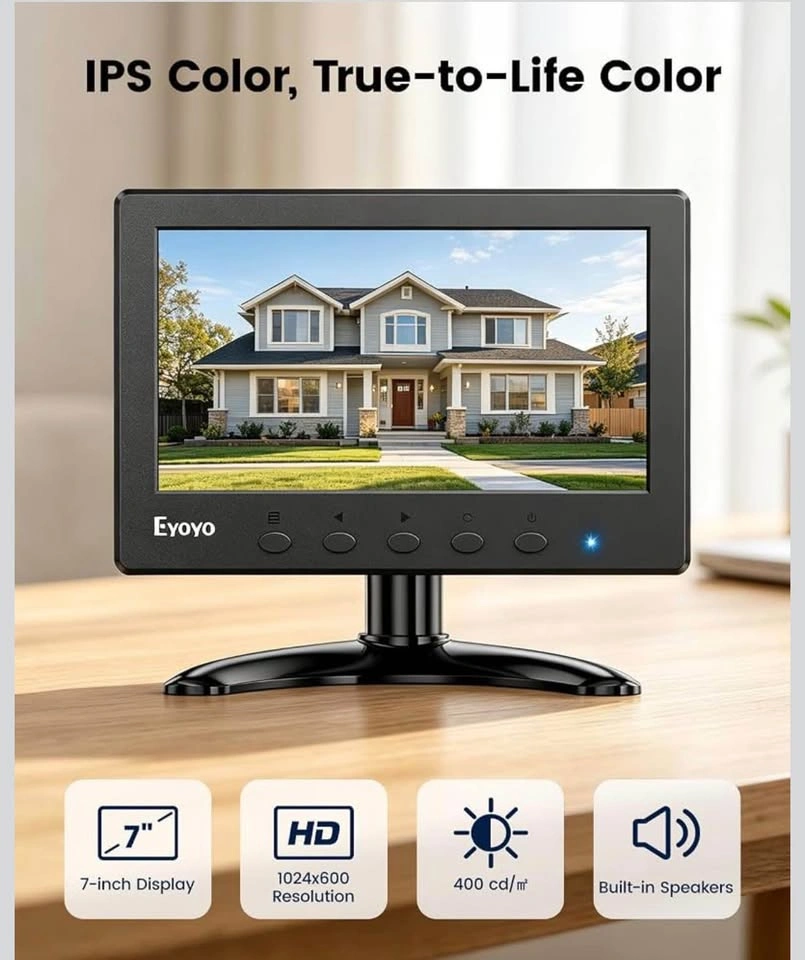 Eyoyo 7-inch HD Mini Monitor & Wired Compact 60% Keyboard - photo 3
