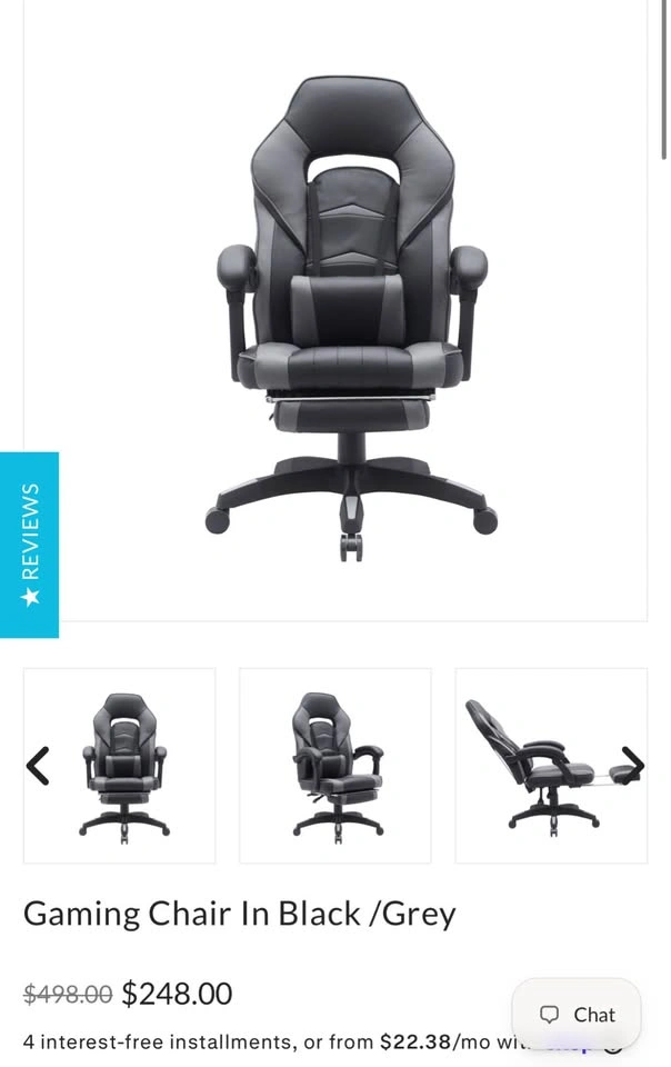 Black & Grey Gaming Chair - photo 4