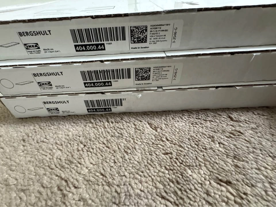 3 IKEA Bergshult Shelves - photo 2