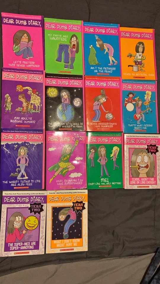 Dear Dumb Diary Book Lot by Jim Benton - 14 Books