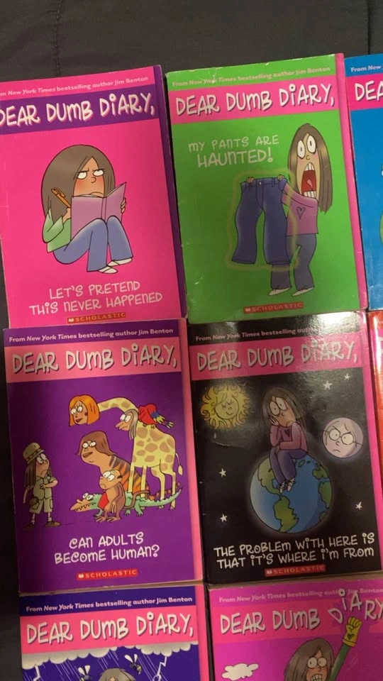 Dear Dumb Diary Book Lot by Jim Benton - 14 Books - photo 2