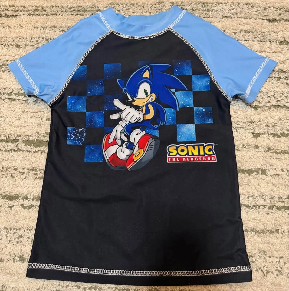 Boys Sonic Rashguard - Medium - 7-8 years old - photo 2
