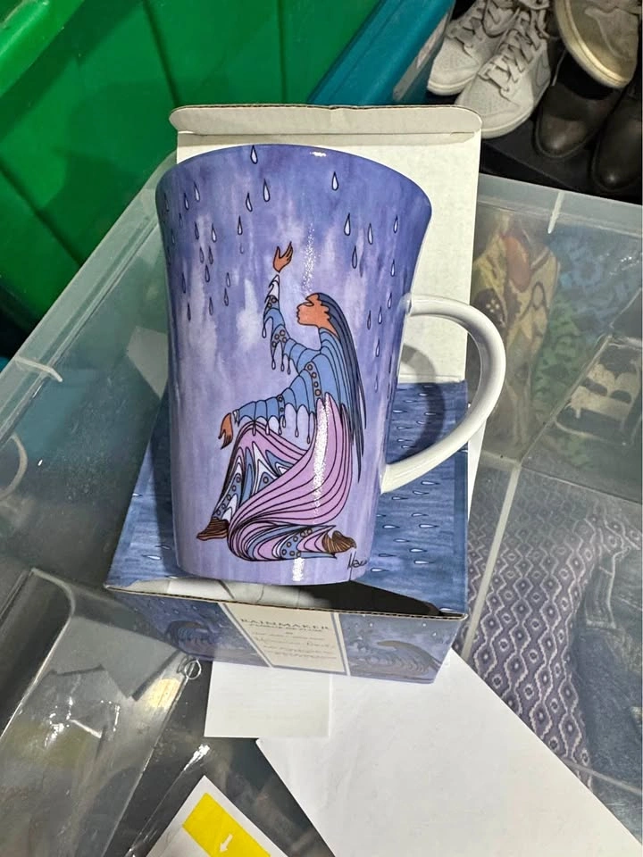 BRAND NEW IN BOX Maxine Noel "Rainmaker" Indigenous Art Mug