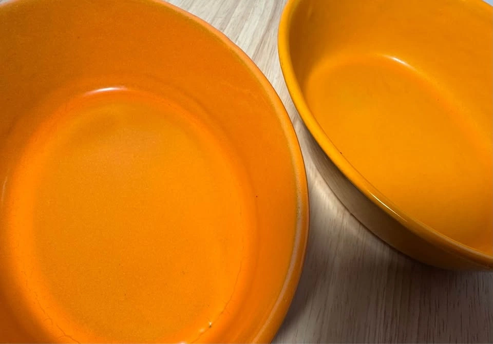 Vintage Le Creuset Flame Orange #16 Oval Cast Iron Gratin Dish - photo 2