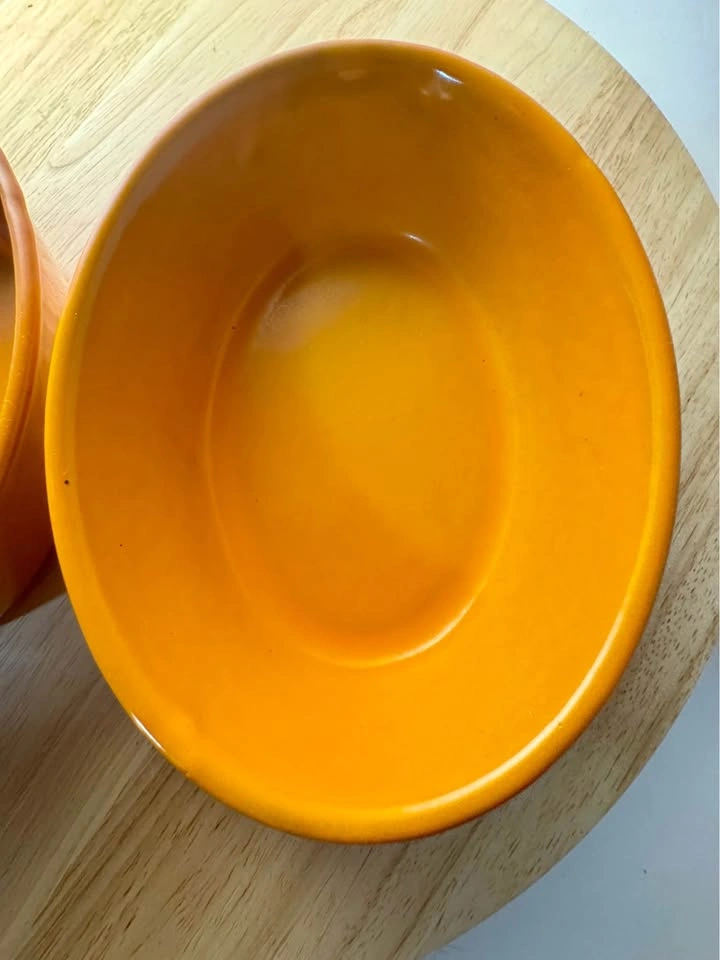 Vintage Le Creuset Flame Orange #16 Oval Cast Iron Gratin Dish - photo 5