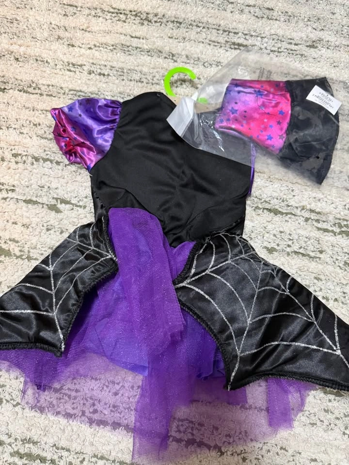 Halloween Spider Fairy / Witch Costume size 2-3 - photo 2