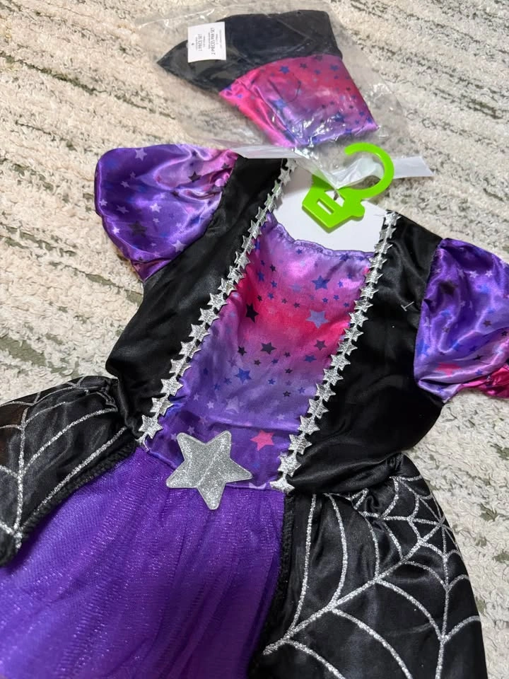 Halloween Spider Fairy / Witch Costume size 2-3 - photo 3
