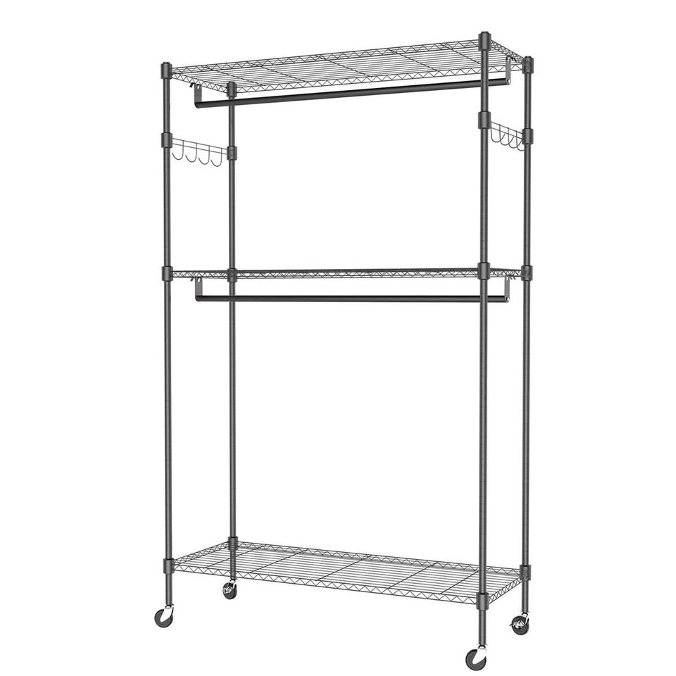 Kaylia 47.2” Rolling Clothes Rack – Black | Brand New in Box - photo 5
