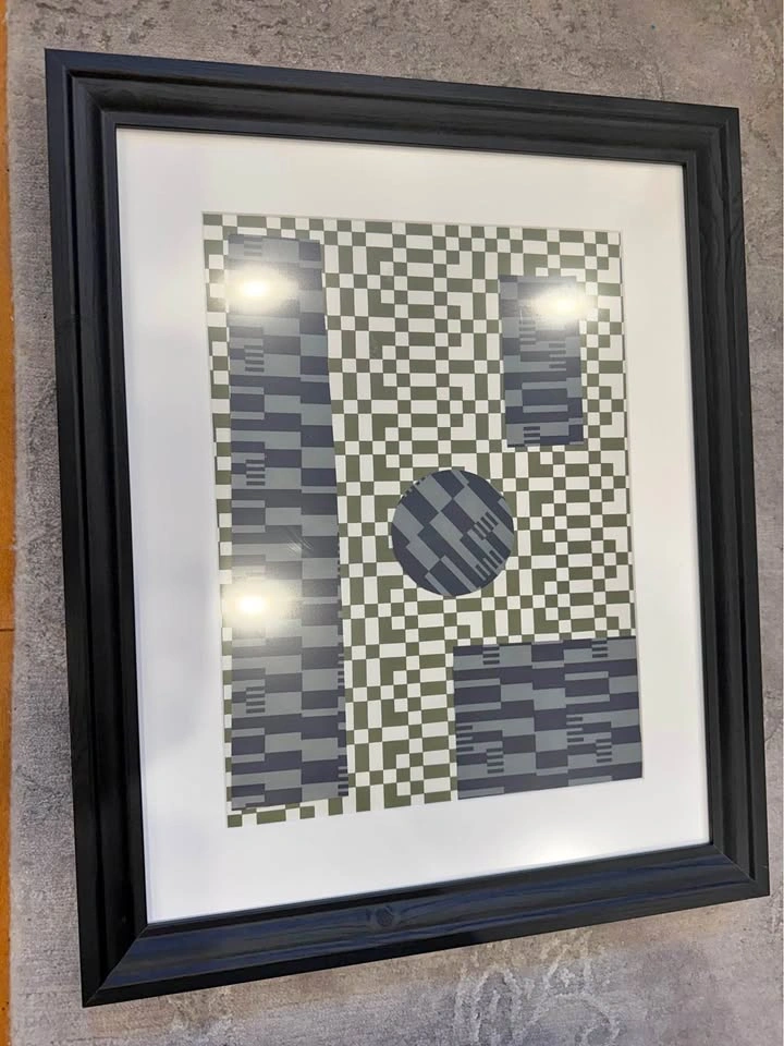 Framed Geometric Abstract Art