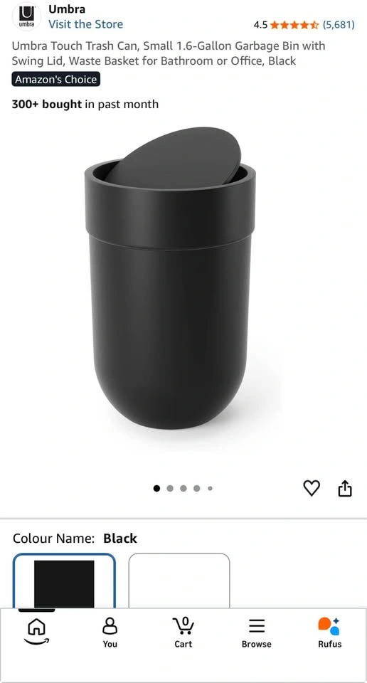 Umbra Touch Small 1.6-Gallon Trash Can - photo 3