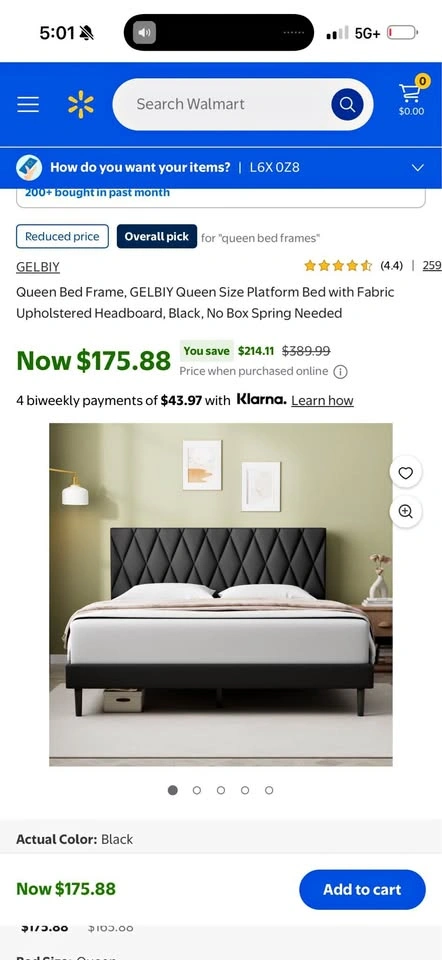 GELBIY Queen Size Fabric Upholstered Headboard only