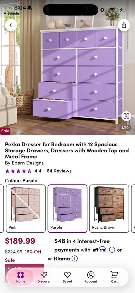 Ebern Designs Pekka Dresser with 12 Storage Drawers