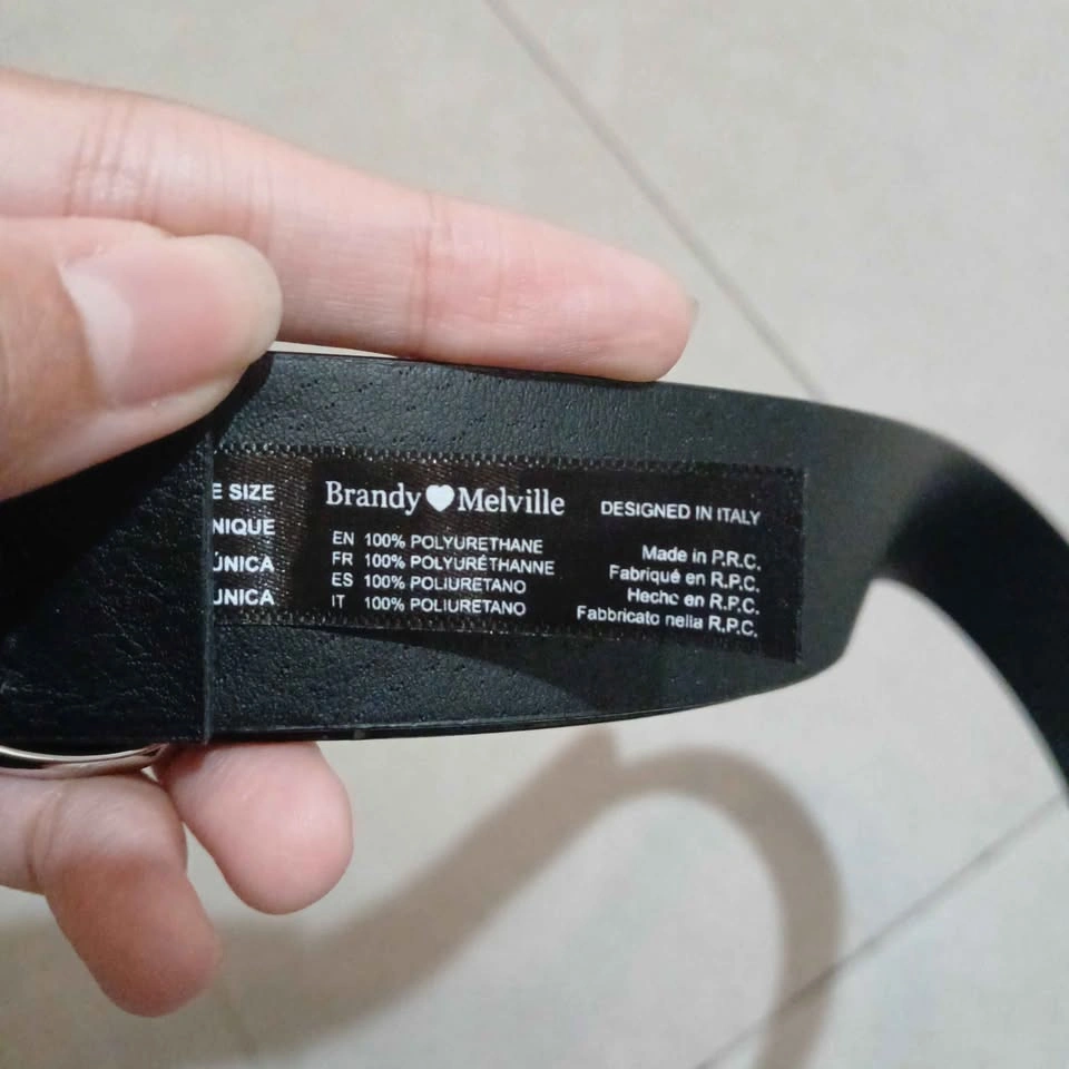 Brandy Melville Black Heart Buckle Belt - photo 4