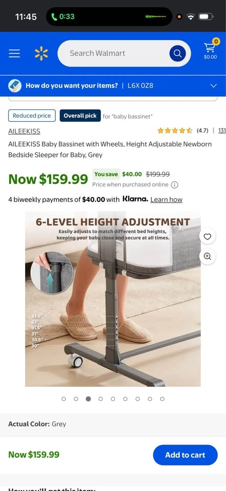 AILEEKISS Baby Bassinet Bedside Sleeper - photo 2