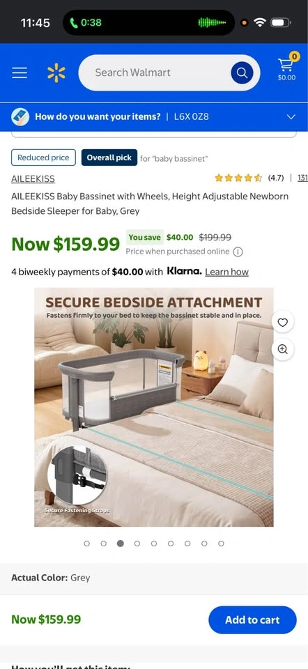 AILEEKISS Baby Bassinet Bedside Sleeper - photo 3