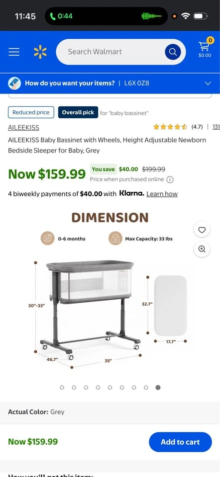 AILEEKISS Baby Bassinet Bedside Sleeper - photo 4