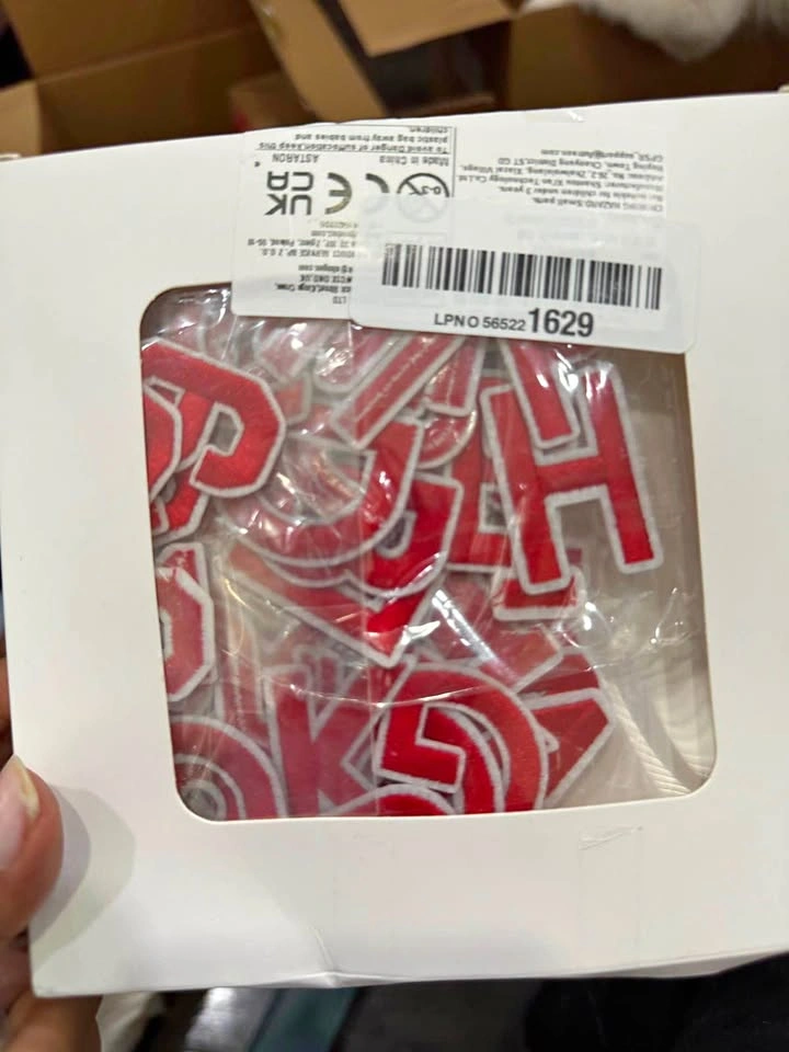 Astaron Iron-on Letter Patches