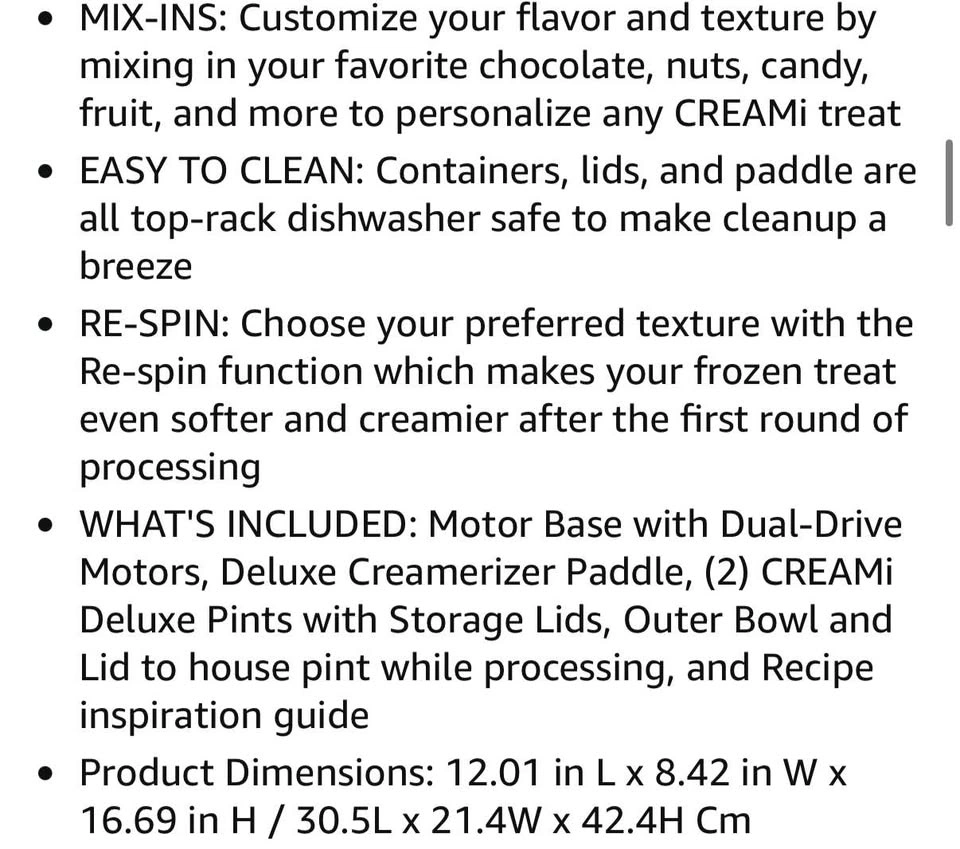 Ninja CREAMi XL Deluxe 11-in-1 Ice Cream Maker - photo 3