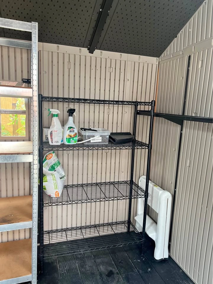 Black Wire Shelving Unit
