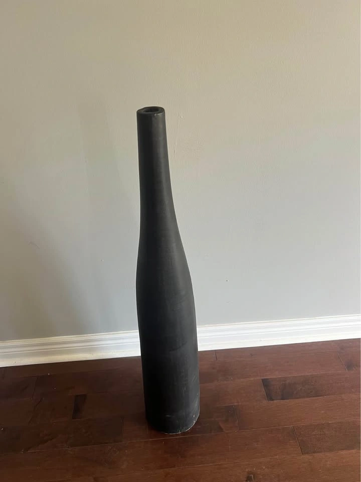 Tall Modern Black Floor Vase - photo 2