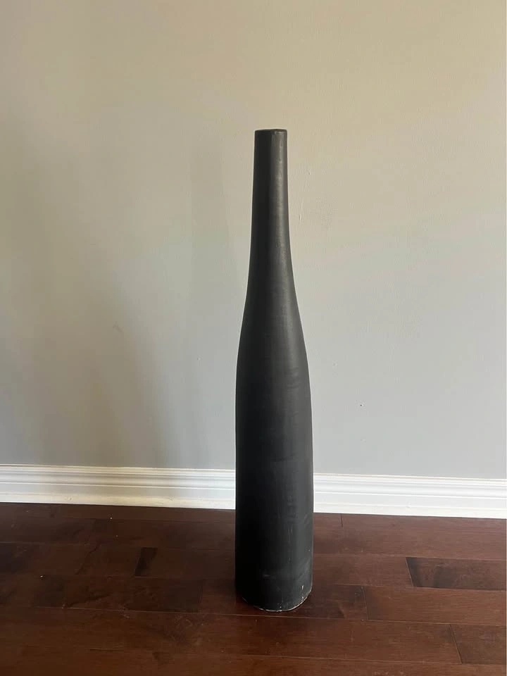 Tall Modern Black Floor Vase - photo 3